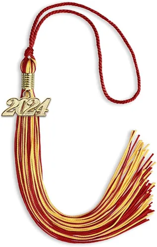 Miniatura 307 de Endea Graduation - Borla de doble color mixto con fecha dorada (negro/dorado antiguo, 2021)