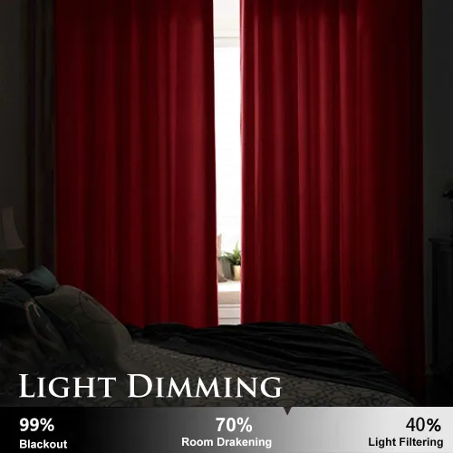 Miniatura 8 de StangH Cortinas de terciopelo rojo con pestaña trasera y cinturón de gancho, cortinas de privacidad con aislamiento térmico, decoración navideña