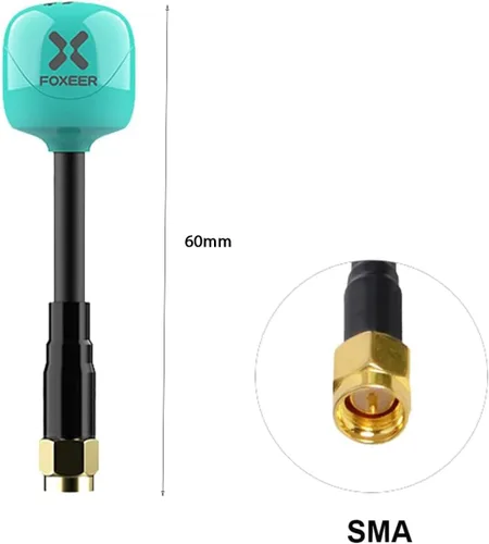 Miniatura 2 de 2 unids FPV Antena Foxeer Lollipop 4 Plus 2.6dBi 5.8GHz RHCP TX RX para FPV Racing Drone SMA