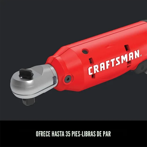 Miniatura 4 de CRAFTSMAN V20 Llave de trinquete inalámbrica, transmisión de 3/8 pulgada, 300 RPM, hasta 4,7 m·kg de par, herramienta desnuda solamente (CMCF930B)