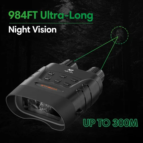 Miniatura 6 de Gafas de visión nocturna 4K, prismáticos de visión nocturna infrarroja para adultos, binoculares de pantalla grande HD pueden guardar fotos y videos