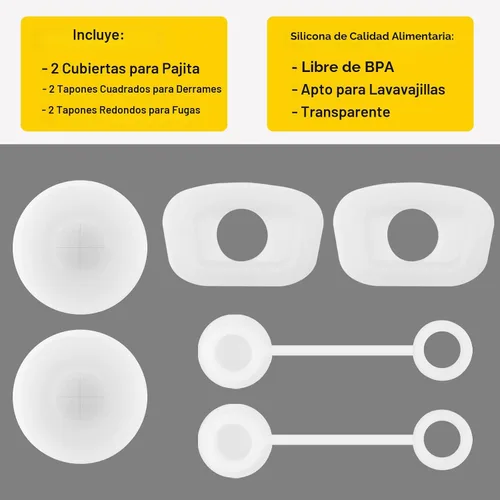 Miniatura 6 de HOMDSG Juego de tapones antiderrames para Stanley Cup 2.0 de 40 onzas y 30 onzas, accesorios que incluyen tapa de pajilla, tapón de fijación