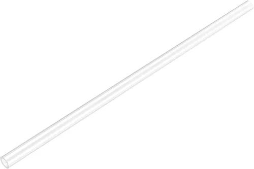 uxcell 2 tubos rígidos transparentes de 0.157 in (5/32 pulgadas) de diámetro interior x 0.236 in de diámetro exterior x 1 pie de longitud tubo