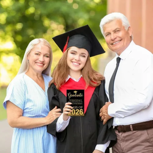 Miniatura 5 de D24TIME Tarjetas de graduación de clase de 2026 para él y ella, regalo de graduación feliz para hijo, hija, graduados de la escuela secundaria