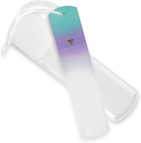 Miniatura 7 de Bona Fide Beauty Lima de Pies de Cristal Checo con Funda Protectora, Raspador de Pies de Doble Cara de Alta Calidad, Raspador de Pies con Cordón
