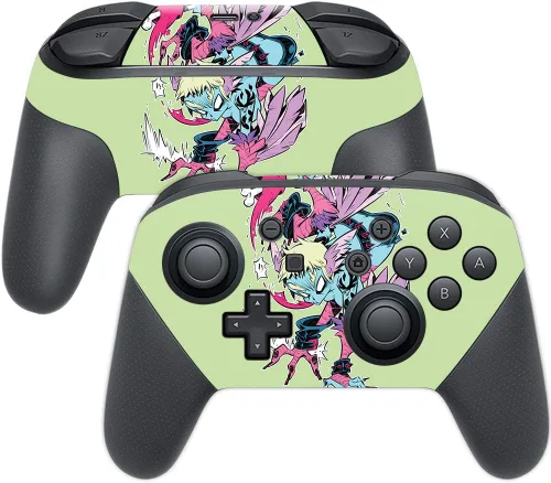 Miniatura 8 de MightySkins Skin compatible con Nintendo Switch Pro Controller - Alien Battle Funda protectora de vinilo duradera y única Fácil de aplicar
