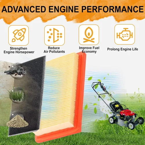 Miniatura 2 de Chikia Paquete de 3 filtros de aire 951-10298 de repuesto para MTD Cub Cadet ST100 SC100 Kohler XT6 XT7 XT149 149CC 159CC 173CC Reemplazar 14 083