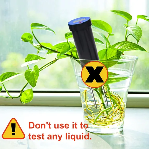 Miniatura 5 de Digital Soil pH Meter, Industrial Grade Soil pH Tester with Calibration-Free LCD Display, High Accuracy Soil pH Pen, Soil pH Monitor for Garden