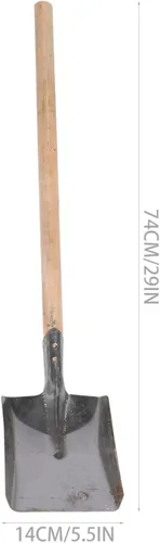 Miniatura 3 de Tofficu 2 palas de ceniza de chimenea de mango largo, pala de limpieza de hierro para el hogar, hogar y cenizas de carbón, colores surtidos, 23.22