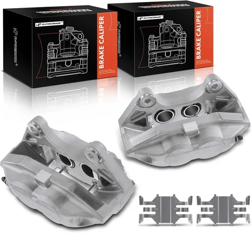 Miniatura 13 de A-Premium Conjunto de pinza de freno de disco compatible con modelos Nissan e Infiniti - 370Z 2009-2019, FX50 2009-2013, G37 2008-2013, M37/M56