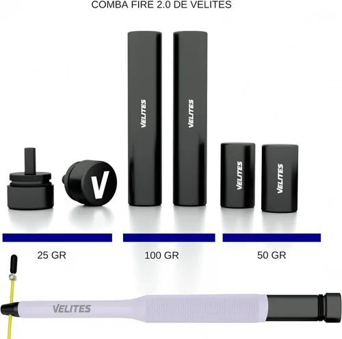 Miniatura 3 de Velites Cuerda de saltar con pesas ajustables (0.88 oz, 1.76 oz y 3.53 oz), compatible con cuerda de salto Fire 2.0 Competition, equipo perfecto