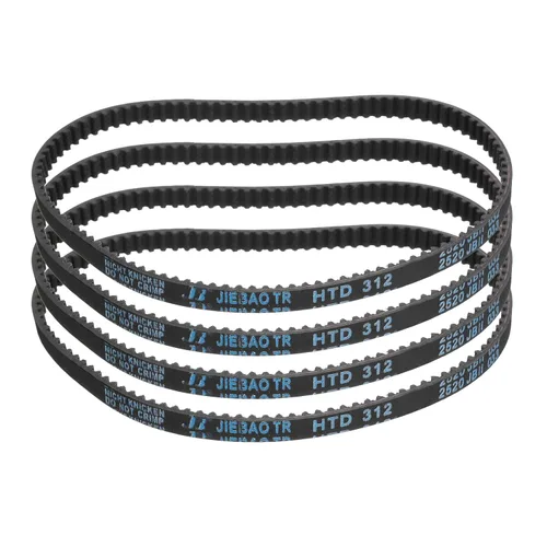 Miniatura 11 de uxcell 4pcs HTD-3M correa dentada de goma 60 dientes, 7.087 in de longitud de paso x 0.236 in de ancho x 0.094 in de altura, correa de distribución