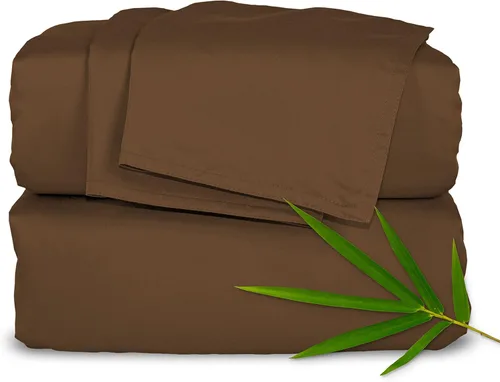 Miniatura 12 de Pure Bamboo Sábanas California King, Juego de Sábanas de Cama de Viscosa 100% Orgánica Genuina Derivada de Bambú, Suave y Refrescante, Doble Abedul