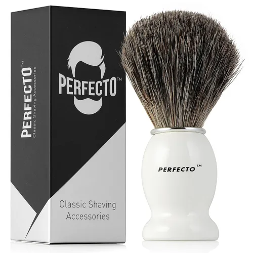 Miniatura 11 de Perfecto Brocha de afeitar de cerdas sintéticas para hombres, diseñada para el mejor afeitado de tu vida. Brocha de afeitar para afeitado húmedo