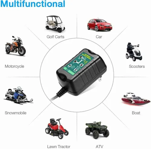 Miniatura 3 de Cargador de batería de 12V/6V 1.5 Amp para Harley Davidson Motocicletas Mantenedor