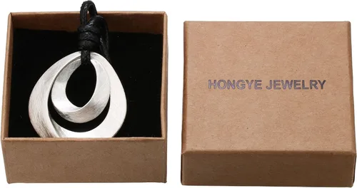 Miniatura 4 de HONGYE Waterdrop cepillado collar colgante para mujer