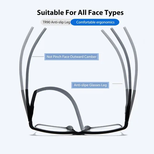 Miniatura 5 de Multifocal Progressive Transition Photochromic Reading Glasses Blue Light Blocking Multifocus Readers Spring Hinge