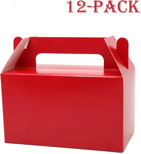 Miniatura 3 de Oletx 12 cajas de regalo de color rojo oscuro, caja pequeña de regalo de fiesta de 5.9 pulgadas, caja de golosinas, caja de dulces para fiestas