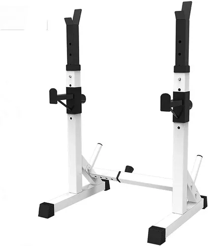 Estante de prensa de banco ajustable multifunción para levantamiento de pesas Fitness Estante ajustable para sentadillas, estación de inmersión,