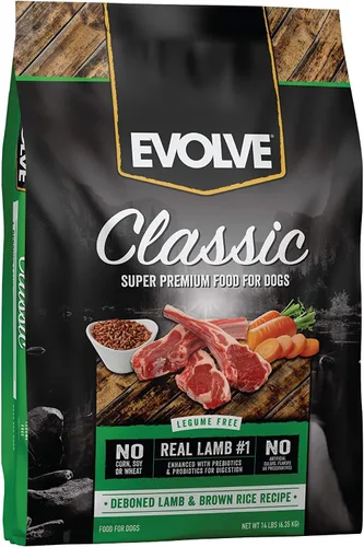 Miniatura 14 de Evolve Classics - Comida para perros con receta de cordero y arroz integral, 3.75 libras
