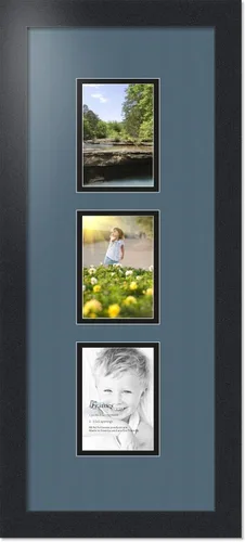 Miniatura 31 de ArtToFrames Marco de fotos tipo collage con estera doble con 3 aberturas de 5x7 y marco negro satinado Uva