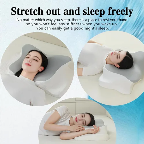 Miniatura 2 de Almohada cervical para el cuello, almohada cervical para aliviar el dolor de cuello, almohada cervical - Soporte de cuello y hombro, funda lavable