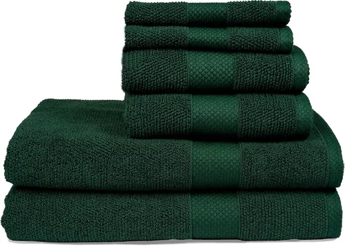 Miniatura 38 de MAURA Juego de toallas de baño de alta calidad, 100 % algodón, de 35 x 70 pulgadas, ultra absorbentes, de secado rápido, suaves, para baño, toallas