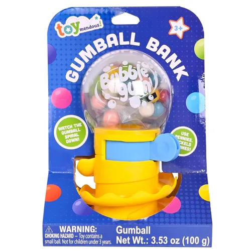 Miniatura 8 de Máquina de chicles Toymendous para niños con chicles - Dispensador de mini dulces de goma de mascar Alhóndiga para niños - Reciba colores rojo