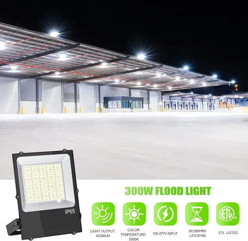 Miniatura 2 de 300W LED luz de inundación de luz LED pista de tenis luces ETL enumerado 42000LM 5000K IP65 impermeable cancha de baloncesto luces al aire libre AC