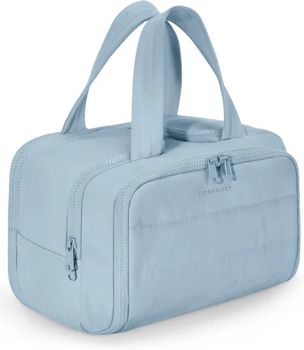 Miniatura 17 de BAGSMART Bolsa de Aseo de Viaje, Bolsa de Aseo Resistente para Mujeres, Bolsas de Aseo Ampliamente Abiertas y Esponjosas para Viajar, Organizador