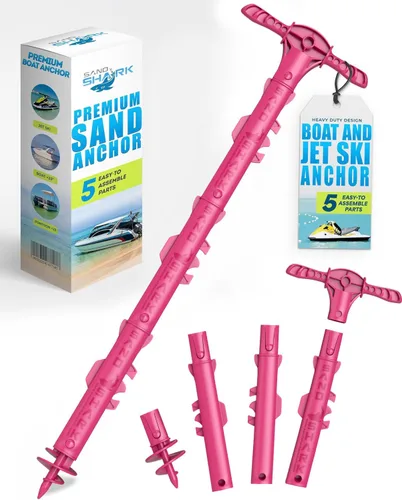 Miniatura 7 de SandShark - Anclaje para barco deportivo y anclaje para moto acuática. Poste de anclaje de agua poco profunda para barco y PWC. Kit de anclaje