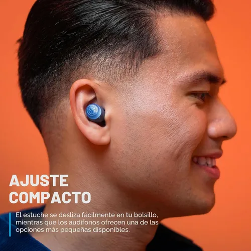 Miniatura 6 de JLab Go Air Pop+ Auriculares Verdaderamente Inalámbricos, Auriculares Intraaurales, Auriculares Bluetooth, 35H de Tiempo de Reproducción, Azul marino
