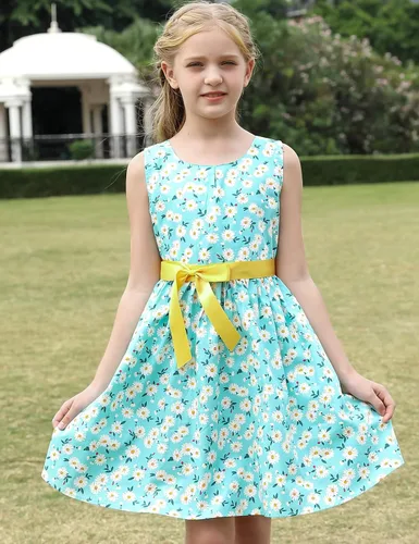 Miniatura 48 de Vestido de verano para niña, de algodón, con diseño floral