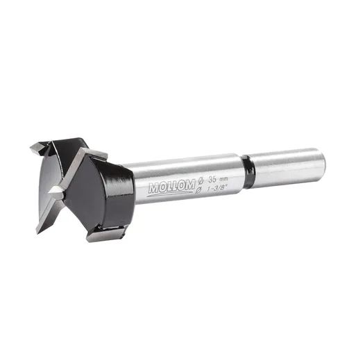 Miniatura 15 de Mollom Broca Forstner de 1/4" (6.3 mm) para carpintería precisa con un grosor de carburo YG8 duradero de 0.063 in, esta herramienta de corte