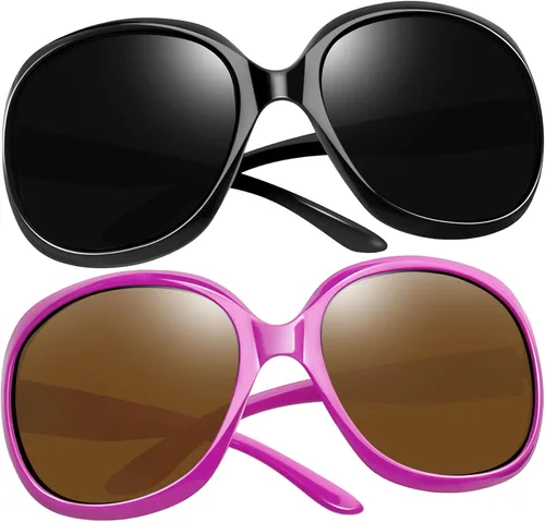 Miniatura 29 de Joopin Lentes de sol de gran tamaño para mujer, polarizados, grandes, para conducción, protección UV, grandes sombras