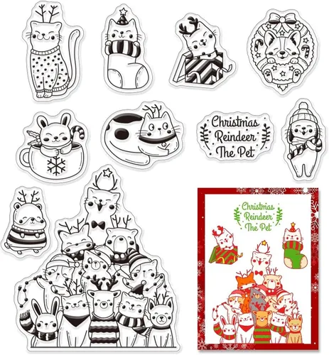 Miniatura 10 de CRASPIRE Sellos transparentes de árbol de la vida, diseño de árbol de la vida, sol y fase lunar, reutilizables, sellos de silicona transparente