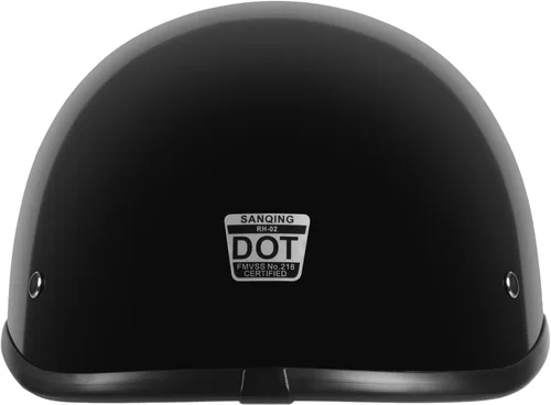 Miniatura 3 de CUTEY Casco de motocicleta, casco vintage, gorra polo abierta de media cáscara, unisex, certificado DOT