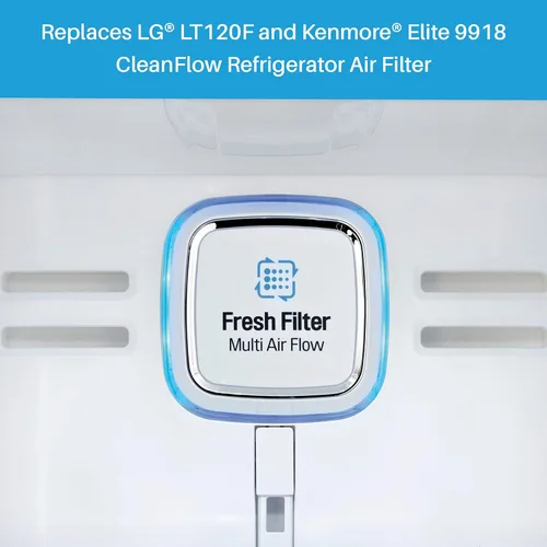 Miniatura 5 de SpiroPure SP-LE120 - Filtro de aire fresco para refrigerador LT120F, ADQ73214404, 9918, 46-9918, ADQ73214402, ADQ73334008, ADQ73214403 (paquete de 3)
