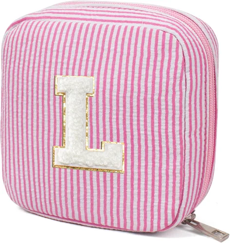 Miniatura 34 de KOTORA Bolsa de Maquillaje Inicial, Bolsa de Viaje de Artículos de Aseo, Bolsa de Maquillaje Transparente, Bolsas de Cosméticos Organizadoras