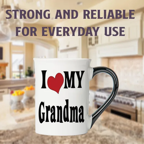 Miniatura 7 de Cottage Creek Tazas Taza de café I Love My Grandma Taza de café de cerámica de 16 onzas Regalos para mujeres, abuela, mamá, nana, abuelos