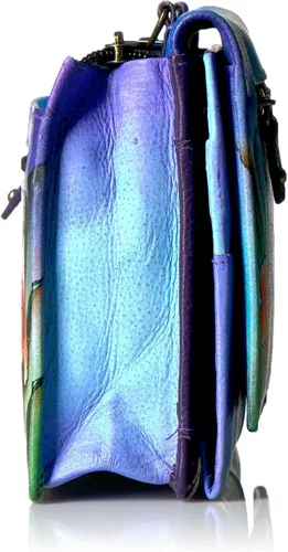 Miniatura 3 de Anna by Anuschka Womens Hand-Painted Genuine Leather Organizer Wallet On a String