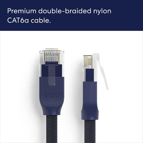 Miniatura 7 de Cable Ethernet Amazon eero CAT6a: Admite velocidades de más de 10 gigabits, 1 pie, paquete de 1, negro titanio Titanium Black