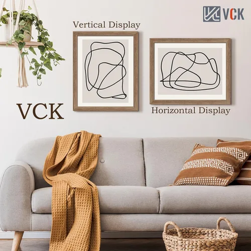 Miniatura 273 de VCK Marcos para póster de madera maciza de 22.375 x 34 pulgadas, marco de fotos A1 negro con montaje en pared, paquete de 3
