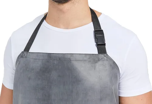 Miniatura 7 de Nanxson Delantal impermeable de goma gruesa, resistente a los productos químicos, delantal resistente ajustable para lavavajillas, jardinería