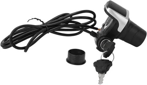 Miniatura 6 de Astibym Acelerador de bicicleta eléctrica, pantalla restante de potencia 36 V Wear1. Acelerador de manillar de bicicleta con cable de 19.7 ft