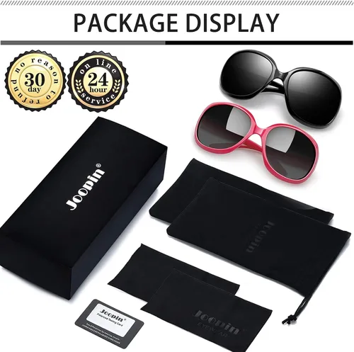 Miniatura 117 de Joopin Lentes de sol de gran tamaño para mujer, polarizados, grandes, para conducción, protección UV, grandes sombras