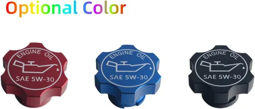 Miniatura 5 de DEWHEL Tapa de llenado de aceite de motor de aluminio compatible con GM 1992-2018 Número de referencia FC208 FC242 FC219 FC243 FC252 80987 MO-99