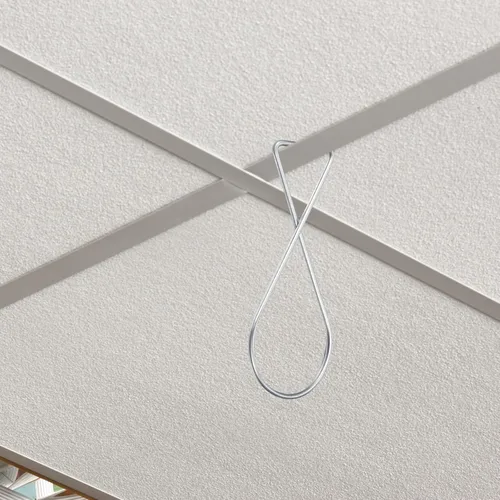 Miniatura 6 de Outus Paquete de 50 clips de gancho para azulejos de techo, barra en T, clips de techo para oficina, aula, decoración del hogar y boda, letrero
