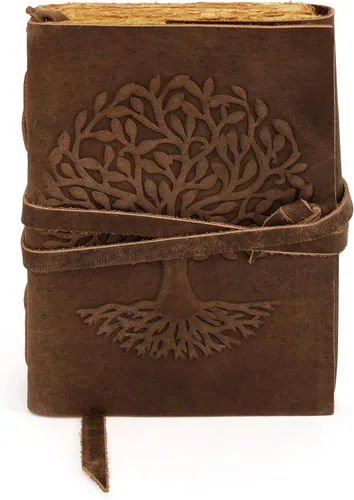 Miniatura 34 de Diario de cuero para mujeres y hombres, 200 páginas, 5 x 7 pulgadas, regalos para mujeres, diario de viaje, cuaderno de mujer, marcador de 7 chakras