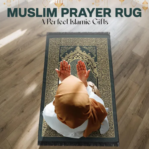Miniatura 5 de Alfombra de oración musulmana con cuentas de oración islámica, tapete de oración de viaje, regalos islámicos para mujeres, oración portátil, islam